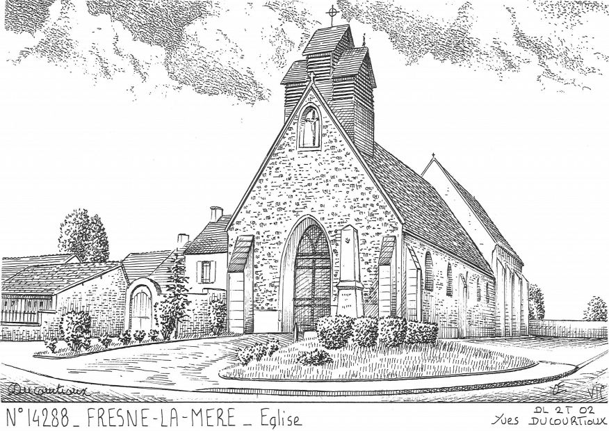 N 14288 - FRESNE LA MERE - église